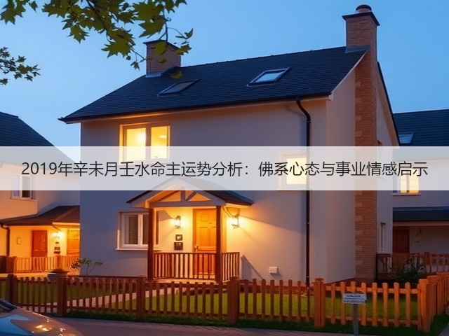 2019年辛未月壬水命主运势分析：佛系心态与事业情感启示(图2)