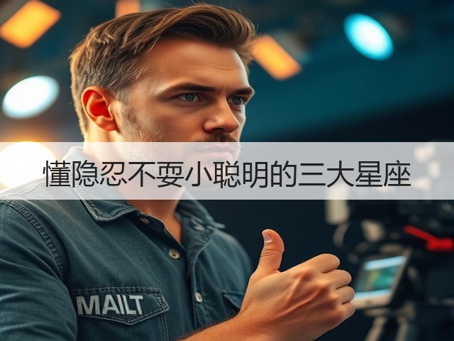 懂隐忍不耍小聪明的三大星座(图1) 懂隐忍不耍小聪明的三大星座(图1)