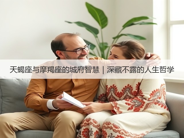 天蝎座与摩羯座的城府智慧｜深藏不露的人生哲学(图1)