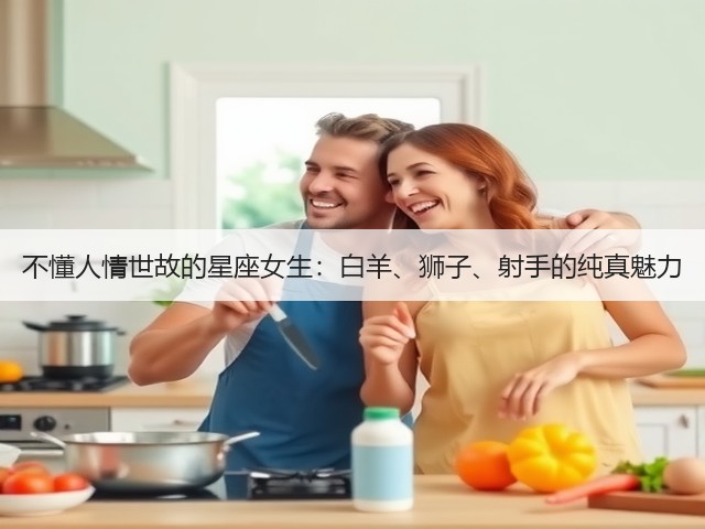 不懂人情世故的星座女生:白羊、狮子、射手的纯真魅力(图1) 不懂人情世故的星座女生:白羊、狮子、射手的纯真魅力(图1)