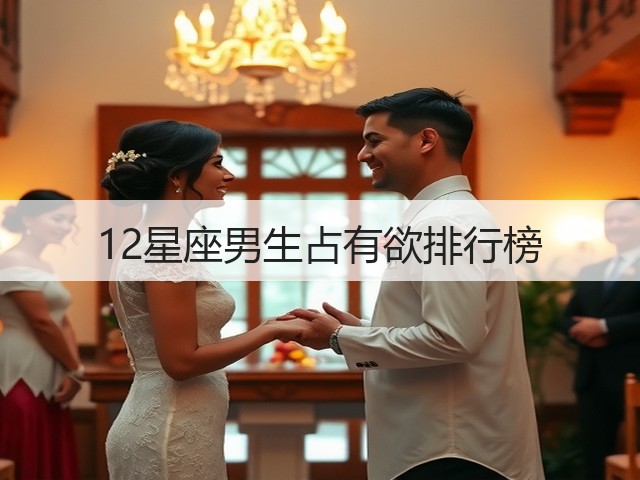 12星座男生占有欲排行榜(图1)