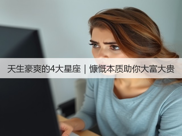 天生豪爽的4大星座|慷慨本质助你大富大贵(图1) 天生豪爽的4大星座|慷慨本质助你大富大贵(图1)