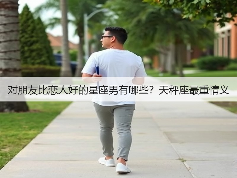 对朋友比恋人好的星座男有哪些？天秤座最重情义