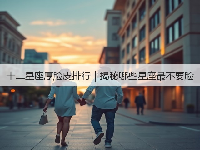 十二星座厚脸皮排行|揭秘哪些星座最不要脸(图1) 十二星座厚脸皮排行|揭秘哪些星座最不要脸(图1)