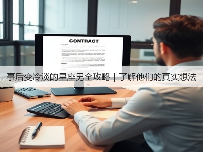 事后变冷淡的星座男全攻略｜了解他们的真实想法