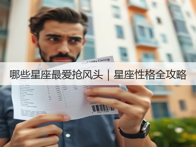 哪些星座最爱抢风头|星座性格全攻略(图3) 哪些星座最爱抢风头|星座性格全攻略(图3)