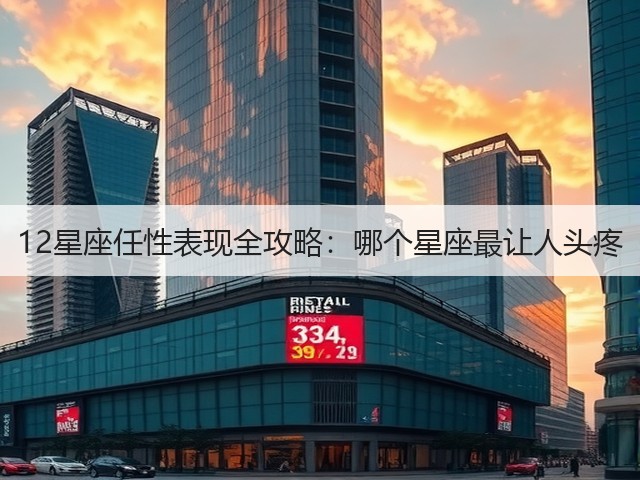 12星座任性表现全攻略：哪个星座最让人头疼(图1)