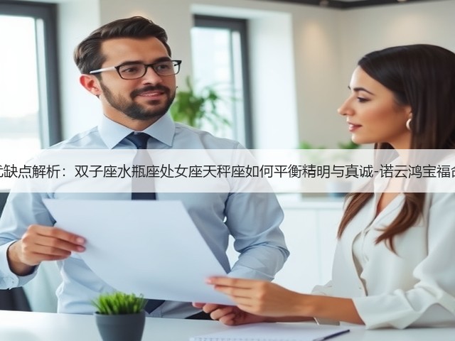 星座性格优缺点解析：双子座水瓶座处女座天秤座如何平衡精明与真诚-诺云鸿宝福命汇运势网(图3)