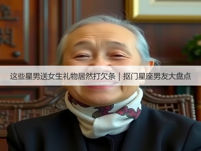 这些星男送女生礼物居然打欠条｜抠门星座男友大盘点