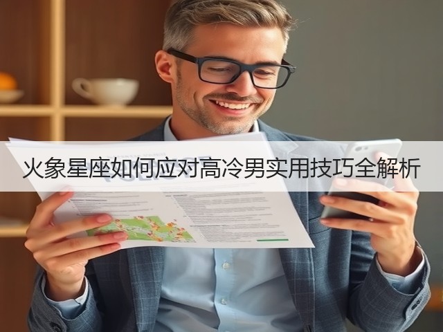 火象星座如何应对高冷男实用技巧全解析(图3) 火象星座如何应对高冷男实用技巧全解析(图3)