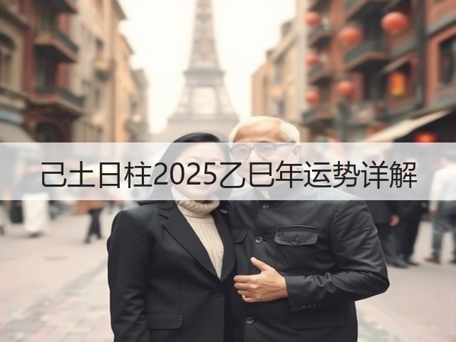 己土日柱2025乙巳年运势详解(图1) 己土日柱2025乙巳年运势详解(图1)