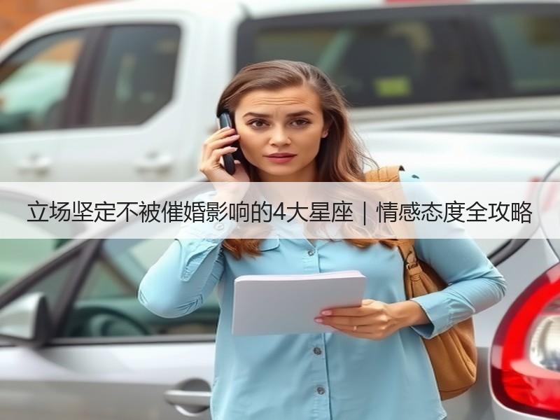 立场坚定不被催婚影响的4大星座｜情感态度全攻略