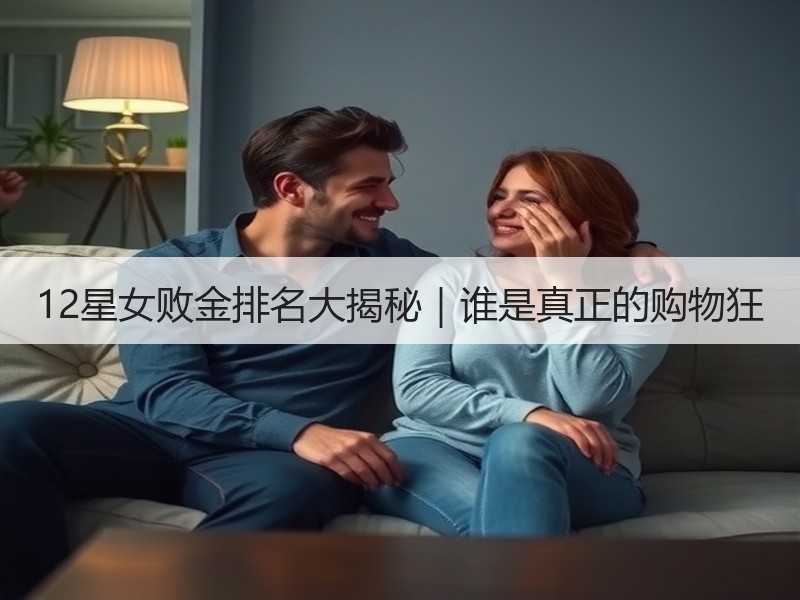 12星女败金排名大揭秘｜谁是真正的购物狂