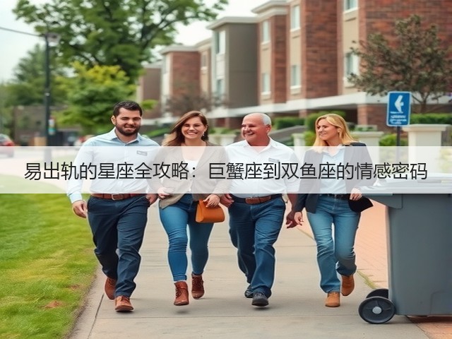 易出轨的星座全攻略：巨蟹座到双鱼座的情感密码(图1)