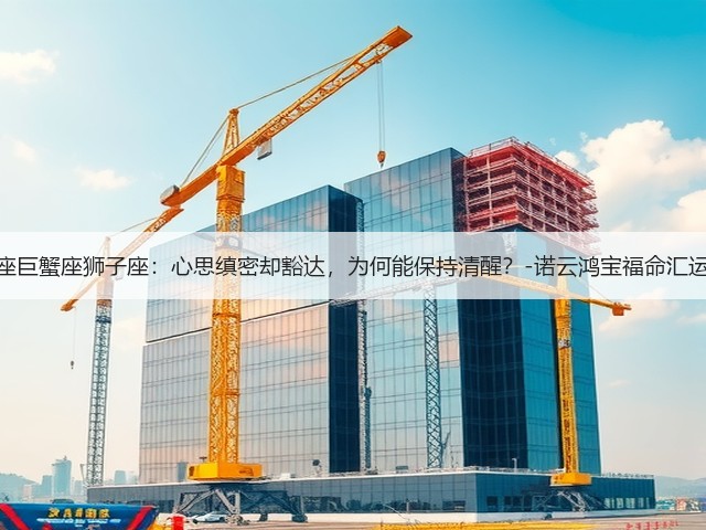 双子座巨蟹座狮子座:心思缜密却豁达,为何能保持清醒?-诺云鸿宝福命汇运势网(图2) 双子座巨蟹座狮子座:心思缜密却豁达,为何能保持清醒?-诺云鸿宝福命汇运势网(图2)