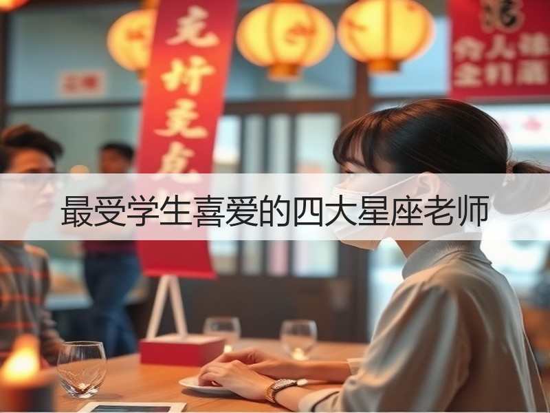 最受学生喜爱的四大星座老师