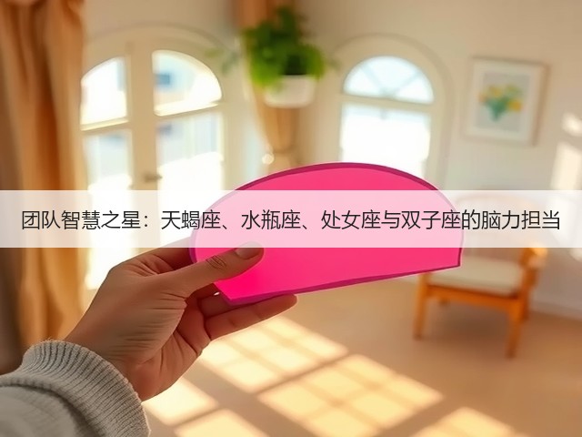 团队智慧之星:天蝎座、水瓶座、处女座与双子座的脑力担当(图3) 团队智慧之星:天蝎座、水瓶座、处女座与双子座的脑力担当(图3)