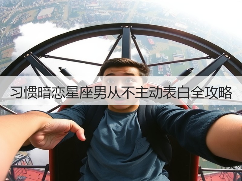 习惯暗恋星座男从不主动表白全攻略