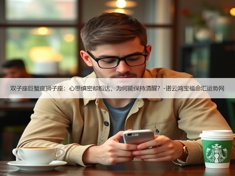 双子座巨蟹座狮子座：心思缜密却豁达，为何能保持清醒？-诺云鸿宝福命汇运势网