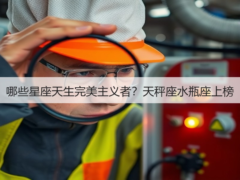 哪些星座天生完美主义者？天秤座水瓶座上榜