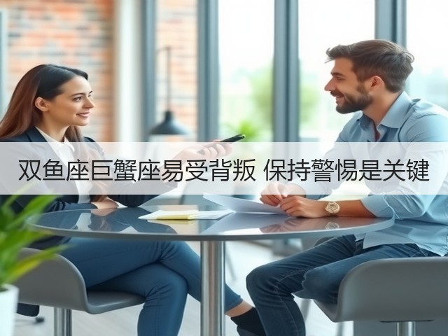 双鱼座巨蟹座易受背叛 保持警惕是关键(图3) 双鱼座巨蟹座易受背叛 保持警惕是关键(图3)