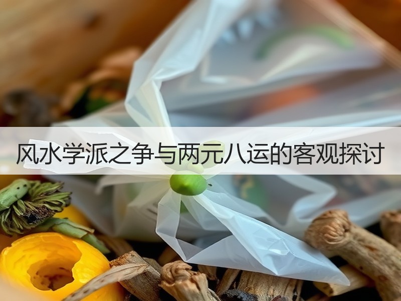 风水学派之争与两元八运的客观探讨