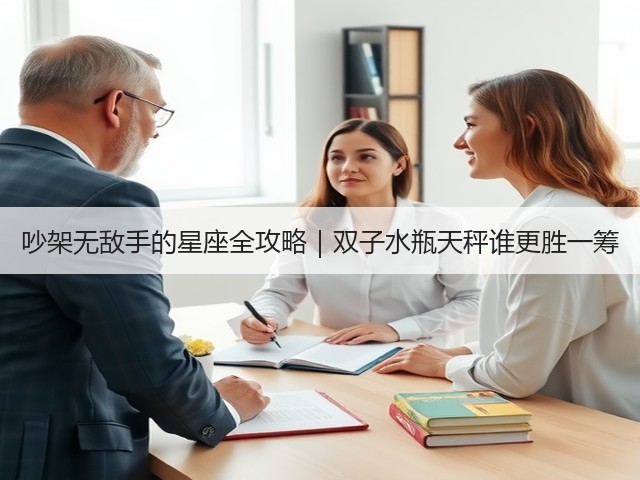 吵架无敌手的星座全攻略|双子水瓶天秤谁更胜一筹(图1) 吵架无敌手的星座全攻略|双子水瓶天秤谁更胜一筹(图1)