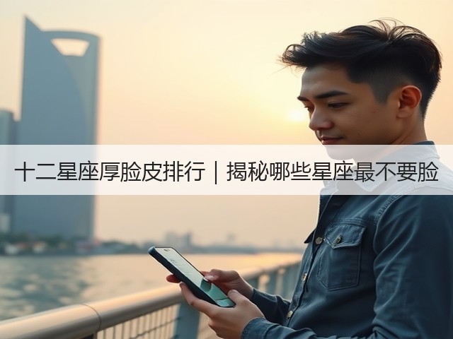 十二星座厚脸皮排行|揭秘哪些星座最不要脸(图2) 十二星座厚脸皮排行|揭秘哪些星座最不要脸(图2)