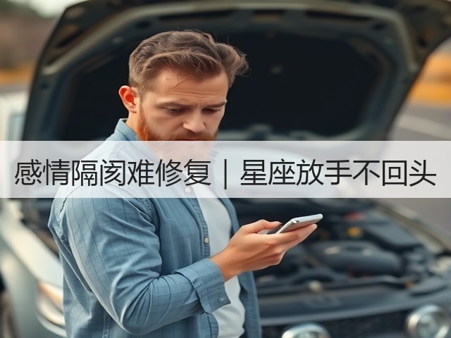 感情隔阂难修复｜星座放手不回头(图3)