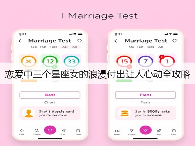 恋爱中三个星座女的浪漫付出让人心动全攻略