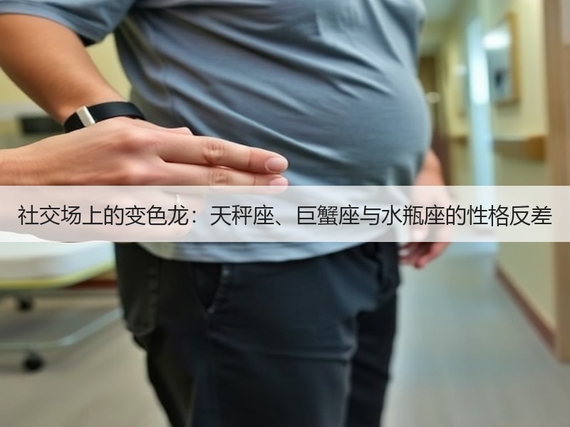 社交场上的变色龙：天秤座、巨蟹座与水瓶座的性格反差