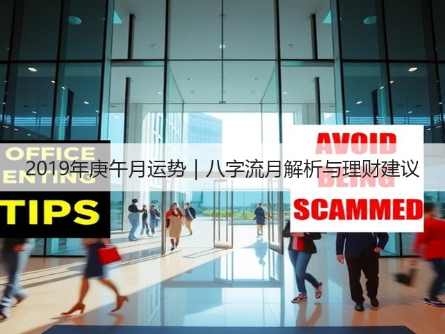 2019年庚午月运势｜八字流月解析与理财建议(图2)