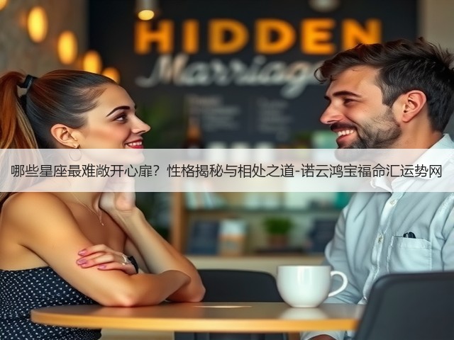 哪些星座最难敞开心扉？性格揭秘与相处之道-诺云鸿宝福命汇运势网(图1)
