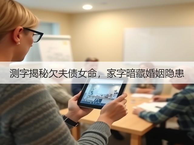 测字揭秘欠夫债女命，家字暗藏婚姻隐患(图1)