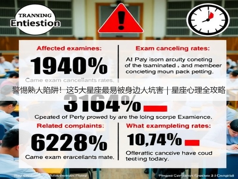 警惕熟人陷阱！这5大星座最易被身边人坑害｜星座心理全攻略