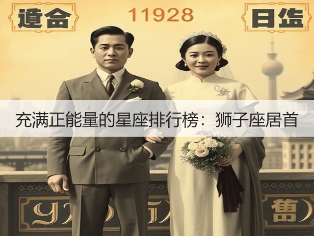 充满正能量的星座排行榜:狮子座居首(图3) 充满正能量的星座排行榜:狮子座居首(图3)