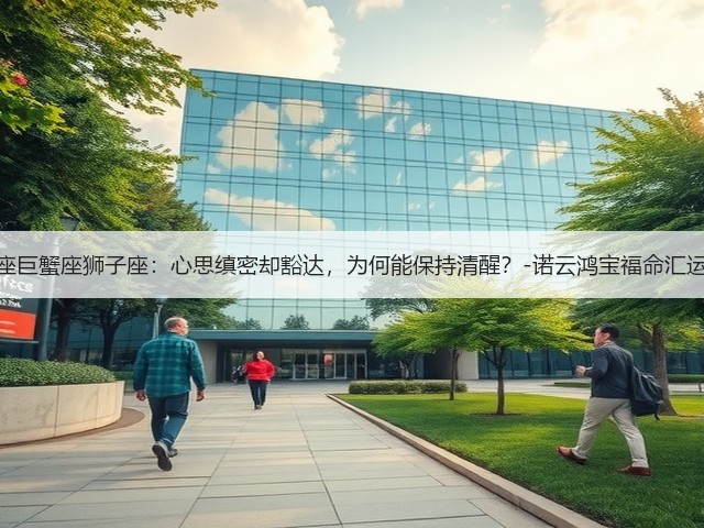 双子座巨蟹座狮子座:心思缜密却豁达,为何能保持清醒?-诺云鸿宝福命汇运势网(图1) 双子座巨蟹座狮子座:心思缜密却豁达,为何能保持清醒?-诺云鸿宝福命汇运势网(图1)