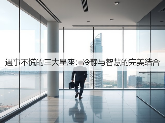 遇事不慌的三大星座:冷静与智慧的完美结合(图1) 遇事不慌的三大星座:冷静与智慧的完美结合(图1)