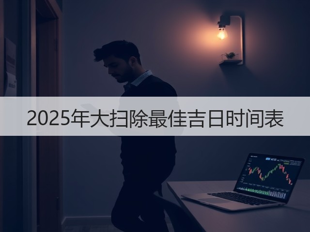 2025年大扫除最佳吉日时间表(图3)