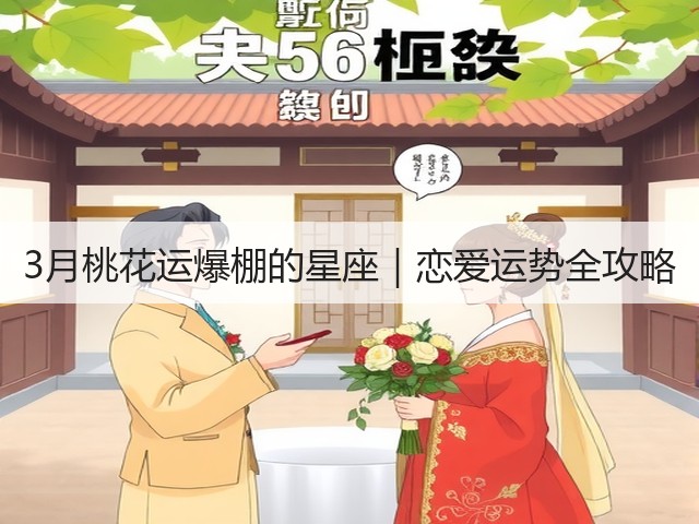 3月桃花运爆棚的星座|恋爱运势全攻略(图2) 3月桃花运爆棚的星座|恋爱运势全攻略(图2)