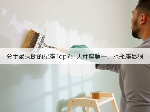 分手最果断的星座Top7：天秤座第一，水瓶座最狠(图1)
