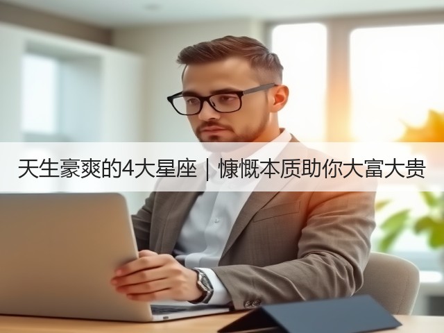 天生豪爽的4大星座|慷慨本质助你大富大贵(图3) 天生豪爽的4大星座|慷慨本质助你大富大贵(图3)