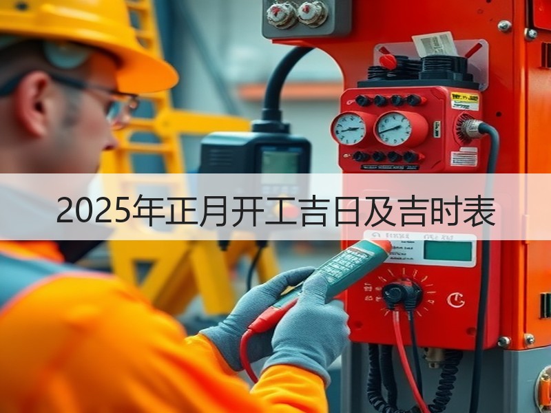 2025年正月开工吉日及吉时表