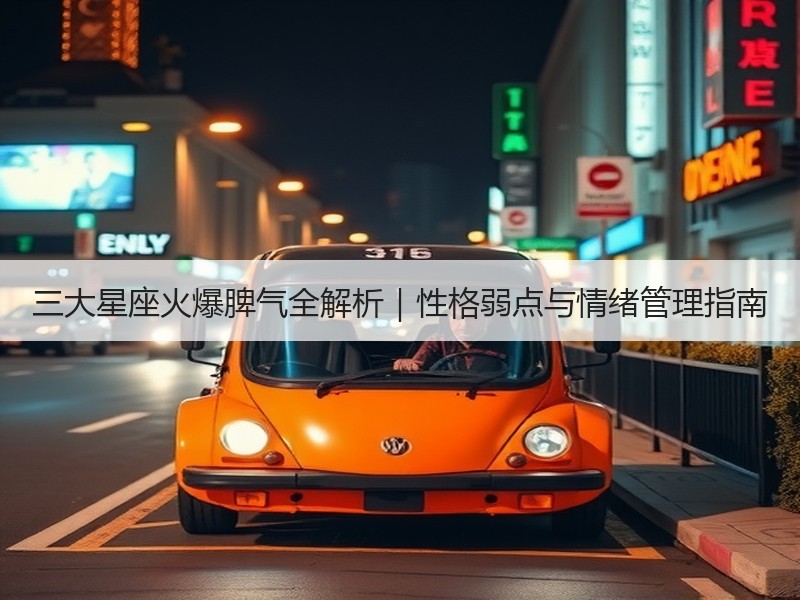 三大星座火爆脾气全解析｜性格弱点与情绪管理指南