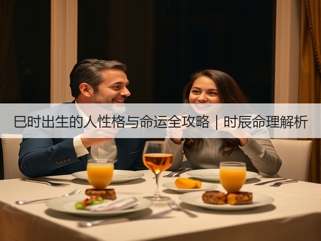 巳时出生的人性格与命运全攻略|时辰命理解析(图2) 巳时出生的人性格与命运全攻略|时辰命理解析(图2)