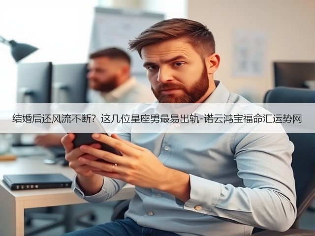 结婚后还风流不断？这几位星座男最易出轨-诺云鸿宝福命汇运势网(图1)
