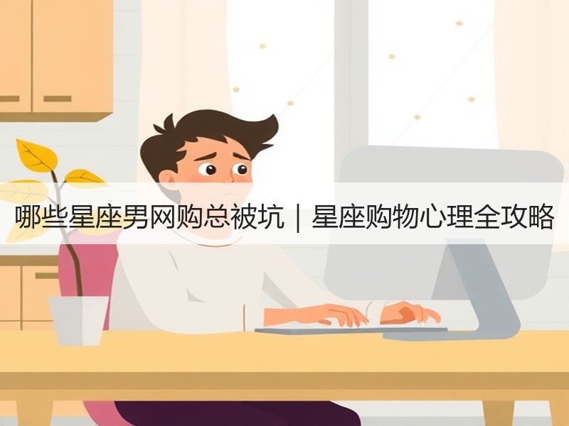 哪些星座男网购总被坑｜星座购物心理全攻略