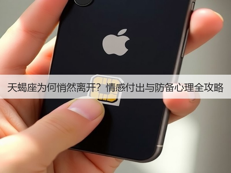 天蝎座为何悄然离开？情感付出与防备心理全攻略