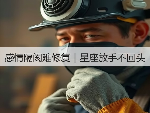 感情隔阂难修复｜星座放手不回头(图1)