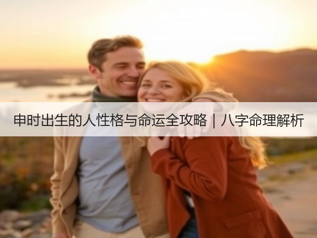 申时出生的人性格与命运全攻略|八字命理解析(图1) 申时出生的人性格与命运全攻略|八字命理解析(图1)